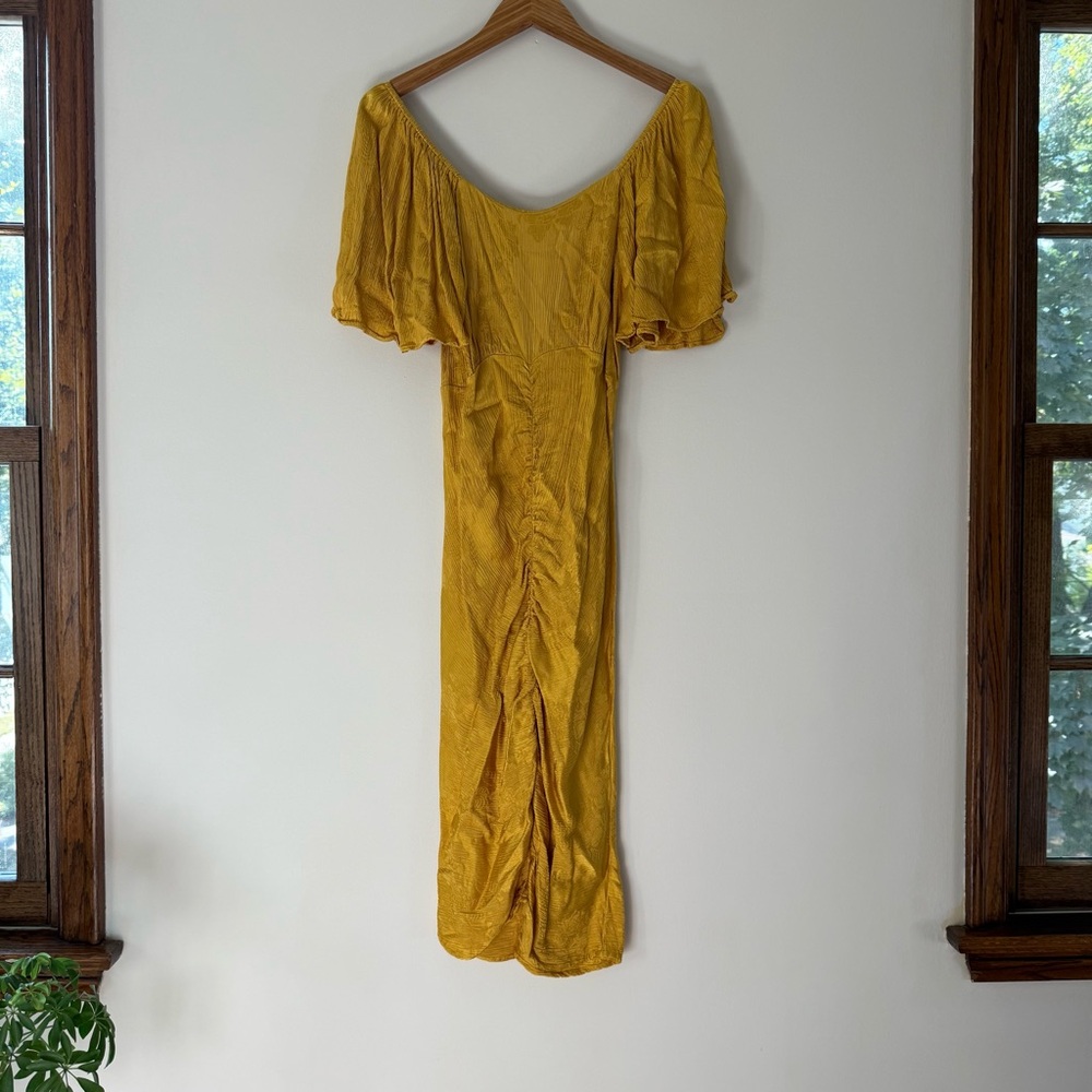 Tularosa Golden Jaquard Dress